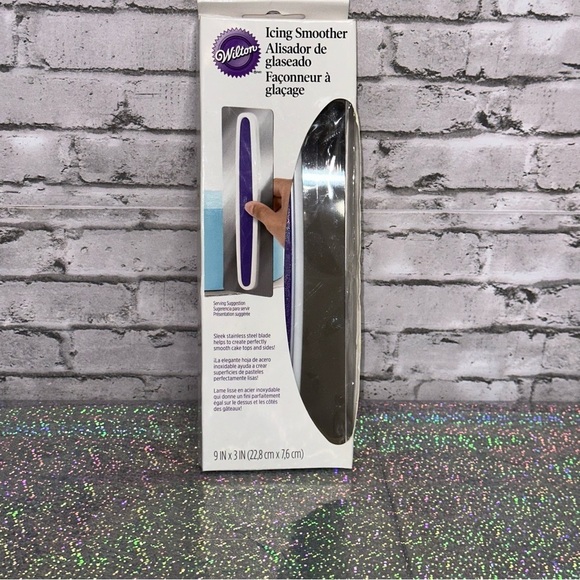 Wilton Cake Icing Smoother 9 in X 3 in Stainless Steel NEW IN BOX - Picture 5 of 12